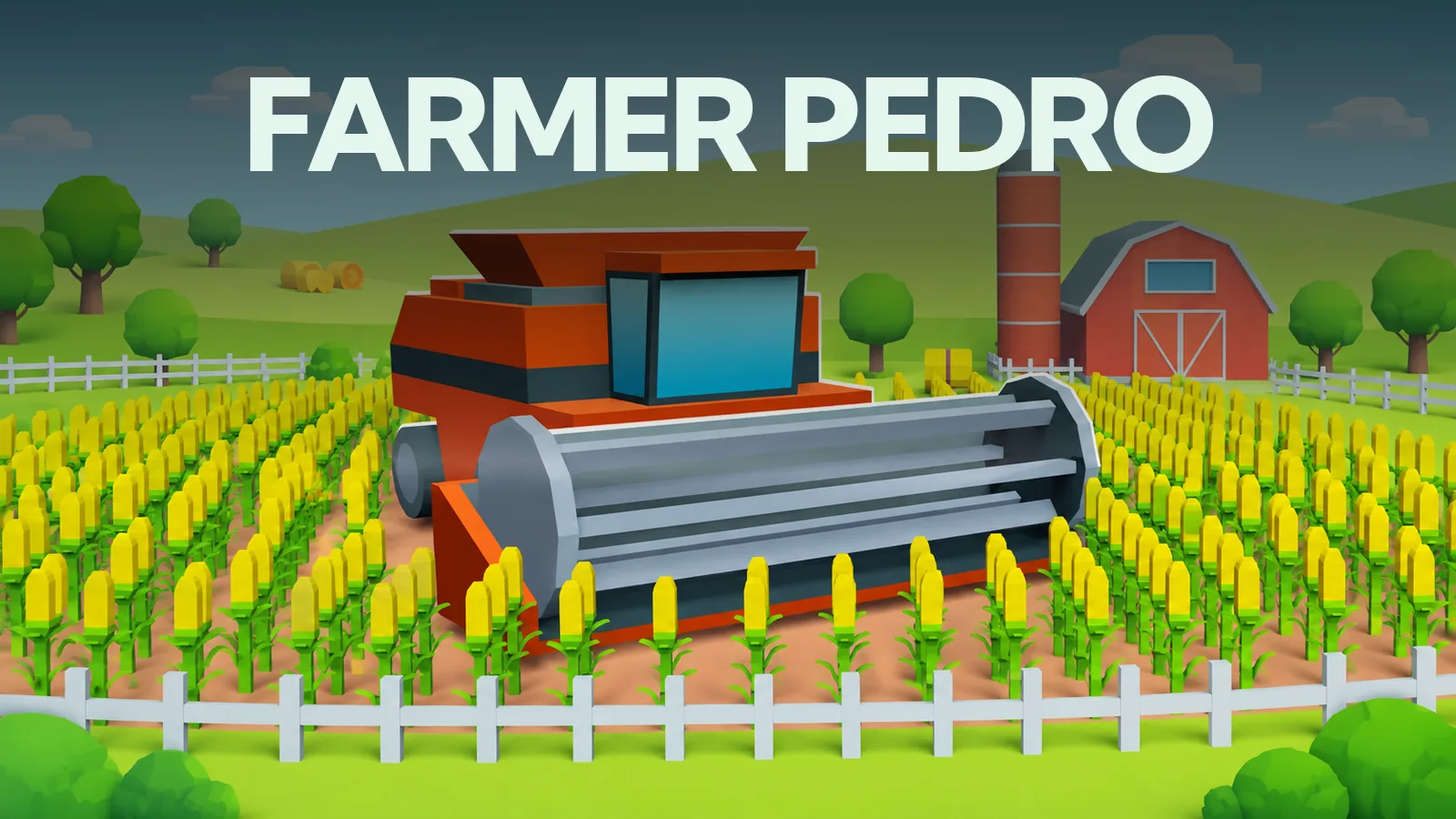 Szene aus Farmer Pedro: kleiner Hof mit Maisfeld